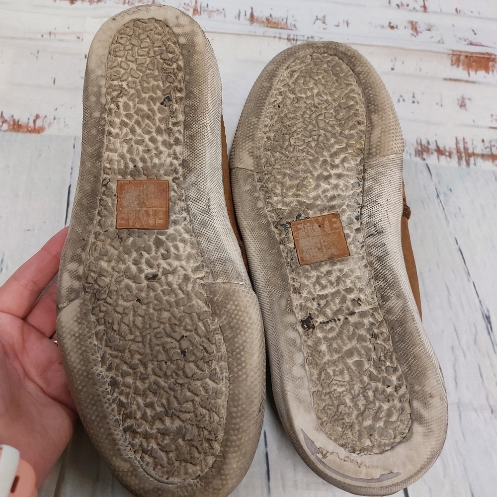 FRYE Chambers cut gore slip on leather shoes - Picture 6 of 7